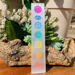 7 chakra selenite wand