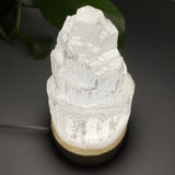 Natural selenite lamp