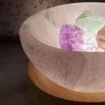 Selenite Bowl Lamp