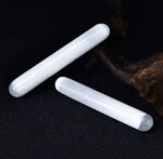 White rounded selenite wand