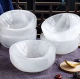 White Selenite Bowl